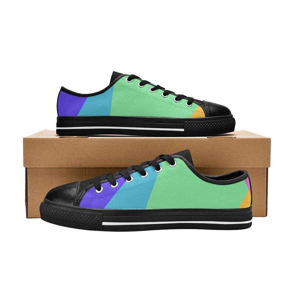 Personalized Canvas Women's Shoes with cool and colorful design