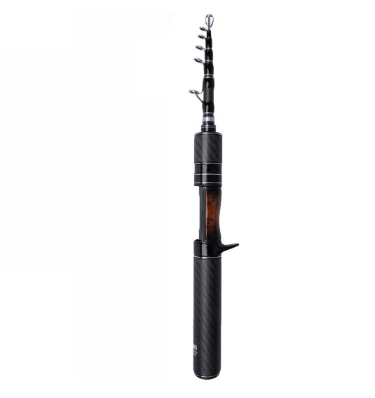 35CM Telescopic Lure Rod Ultra-short Mini Portable Carbon Fiber Sliding Float Fishing Rod