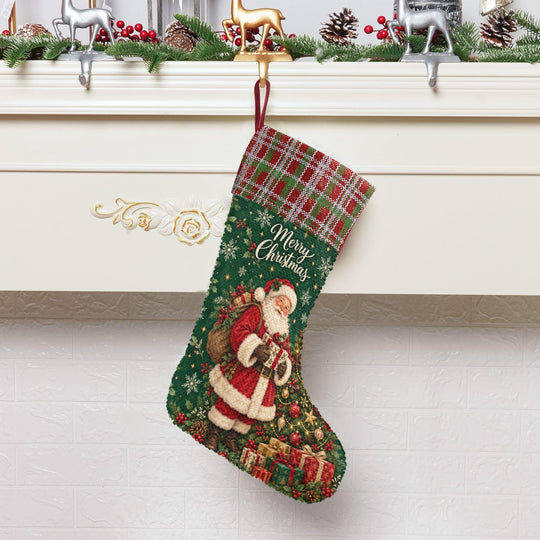 Merry Christmas Reversible Sequin Stocking