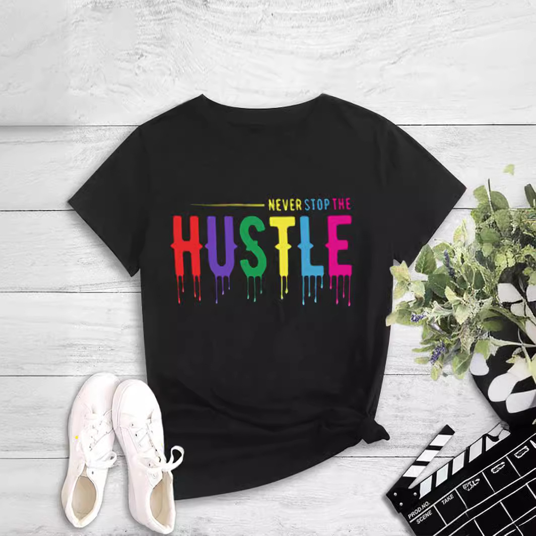 Printed Round Neck Crewneck Tee