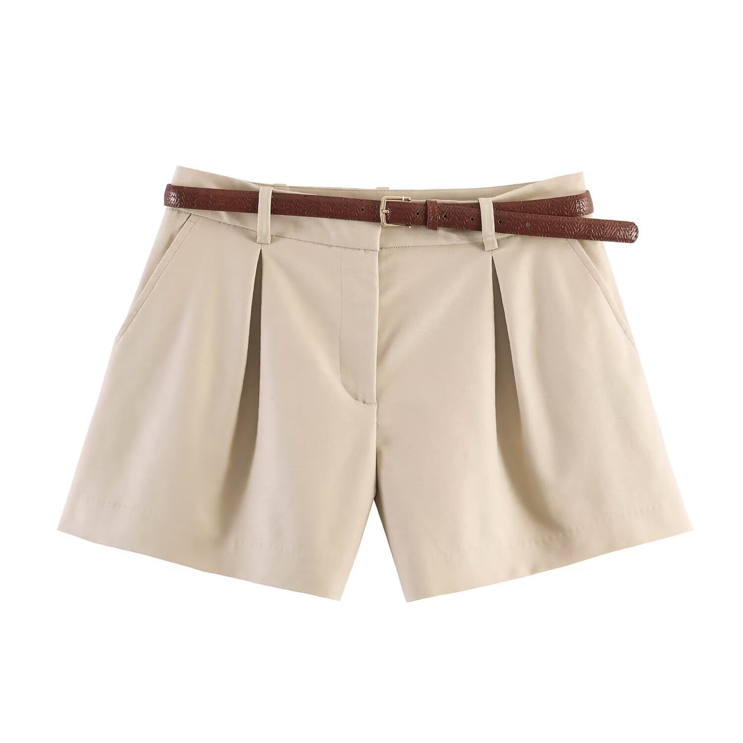 High Waisted with Waistband Casual Shorts