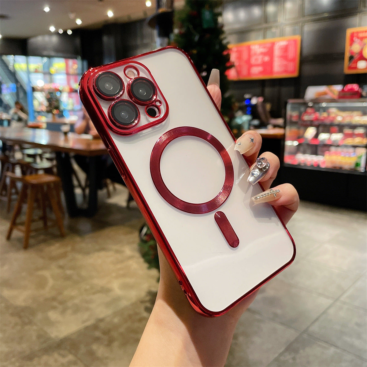 iPhone 17 Electroplated Phone Case with MagSafe Magnetic Attachment
