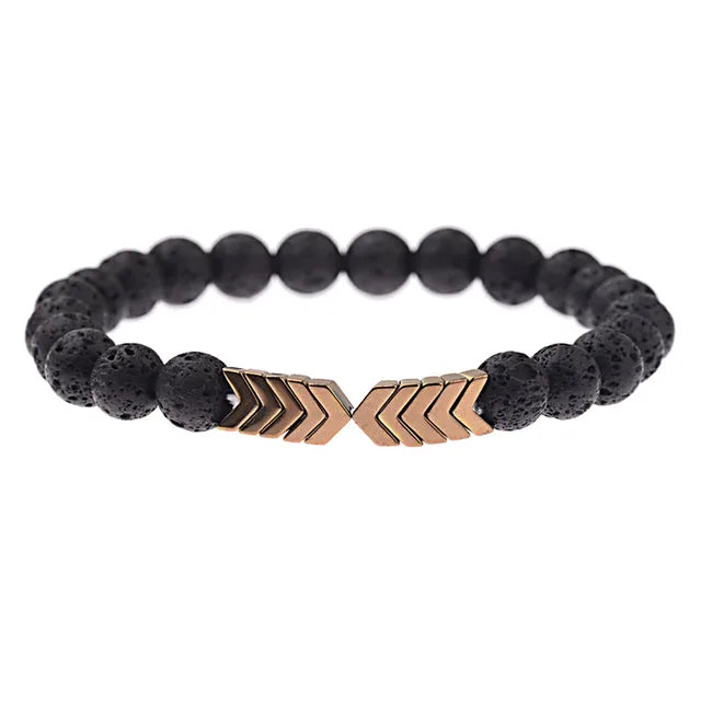 Sacred Arrow Bracelet Lava Stone | Attract Positive Energy