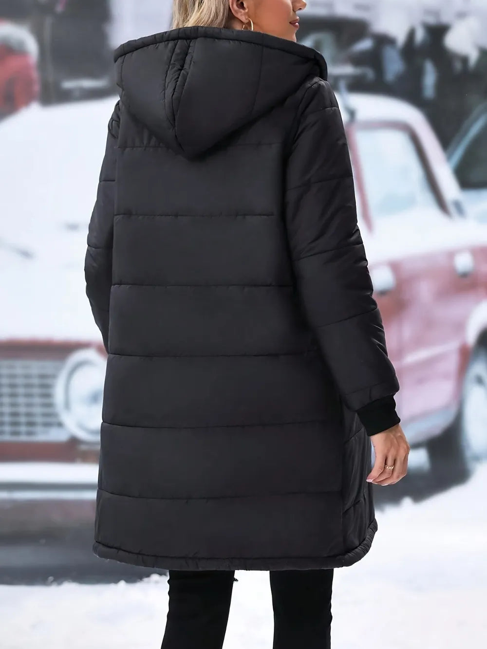 Hooded Winter Coat Zip Up