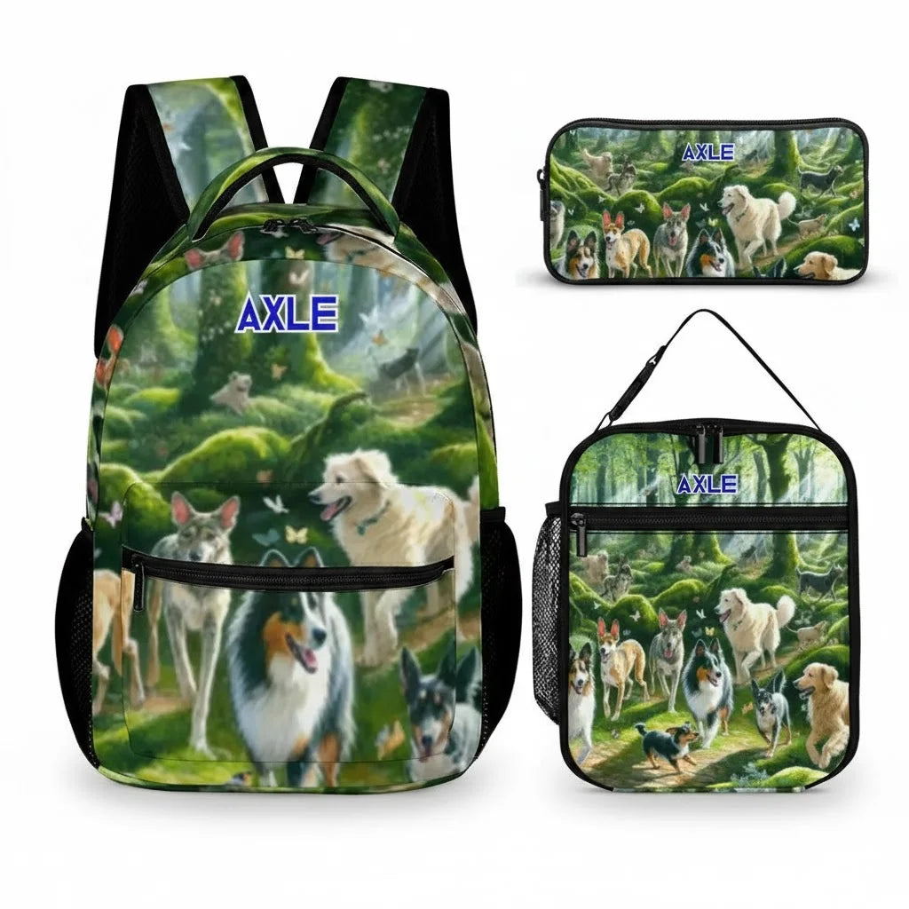Personalized Backpack - Three Piece Set Combination