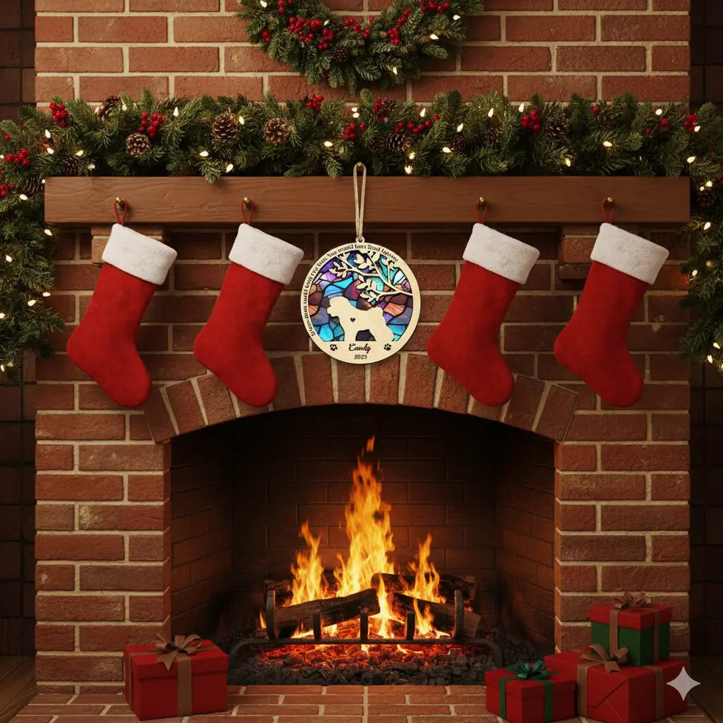 Personalized Dog Memorial Suncatcher Pet Memorial Ornament Gifts for Dog Lovers