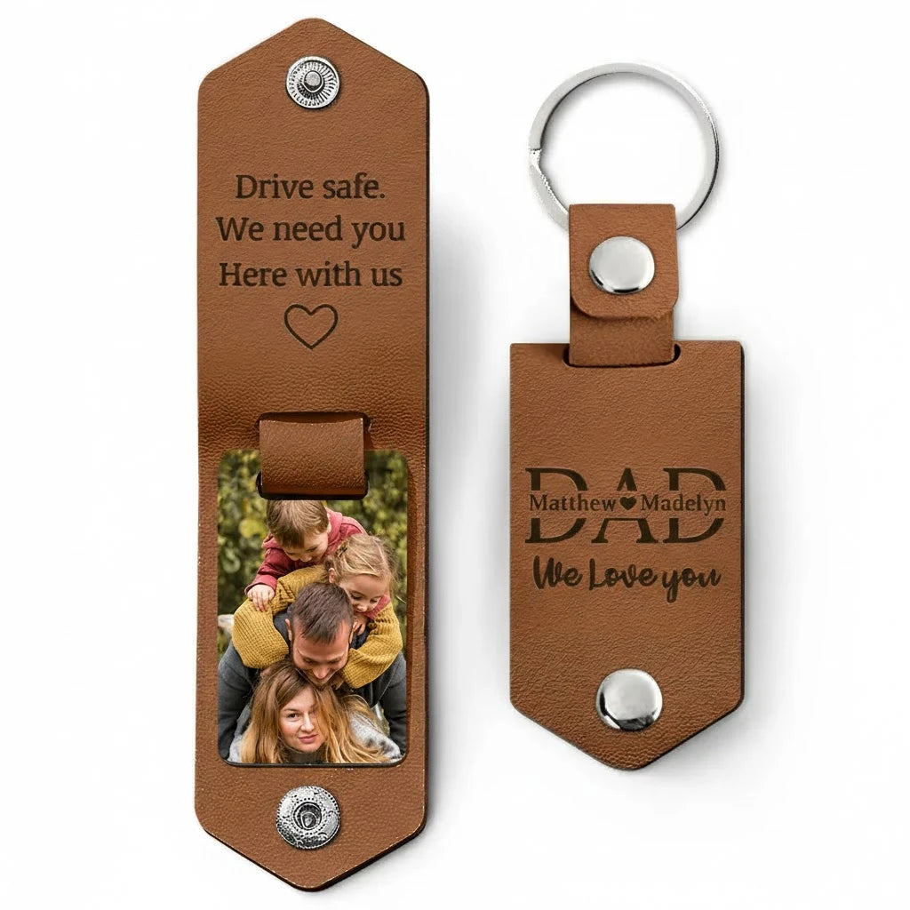 Personalized Leather Keychain
