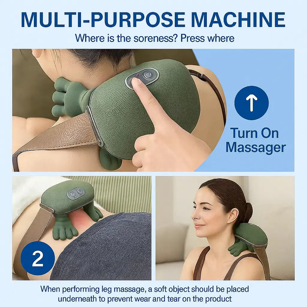 Portable Heated Neck And Shoulder Massager