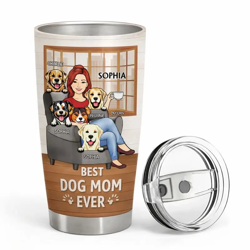 Thank You Best Dog Mom Ever - Personalized Tumbler