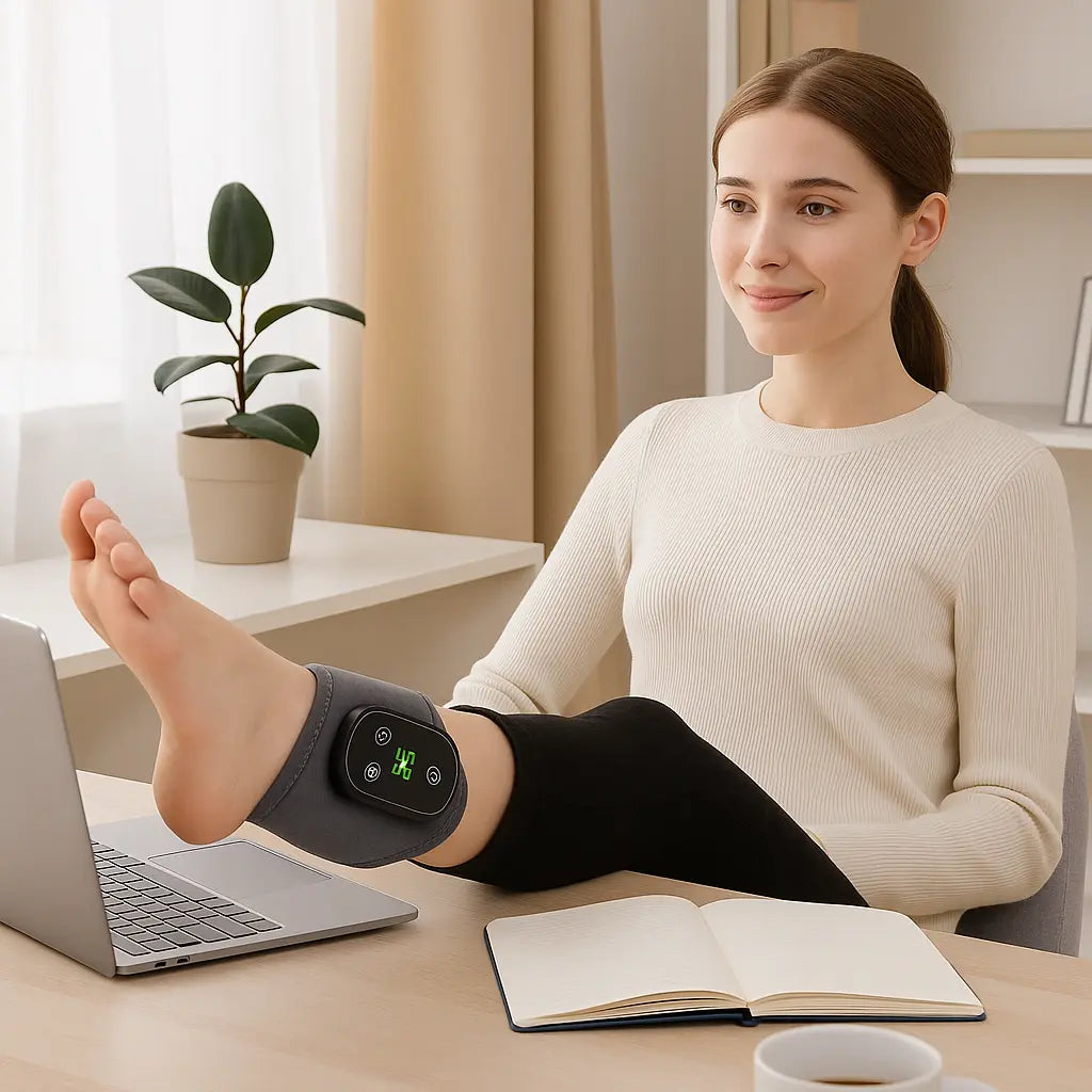 USB Heated Ankle And Foot Massager Hot Compress