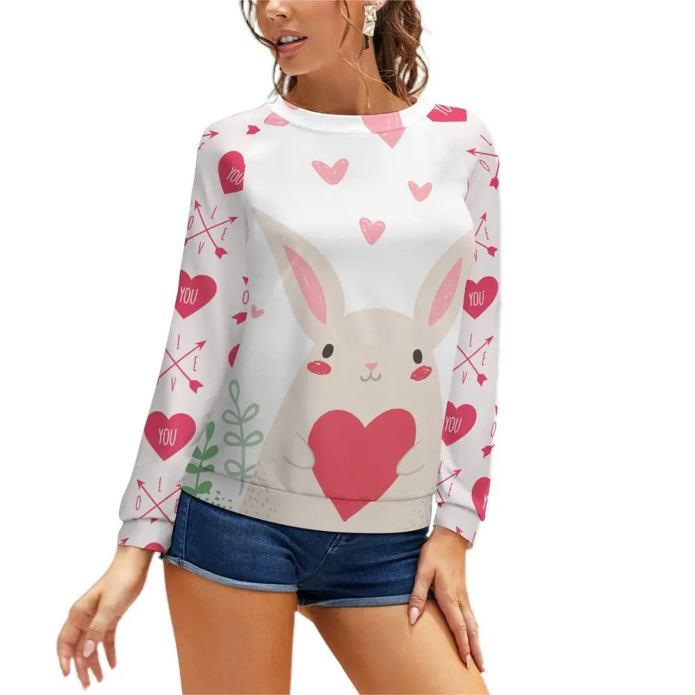 Round Neck Sweater with Cool Design - Piryoung Shop