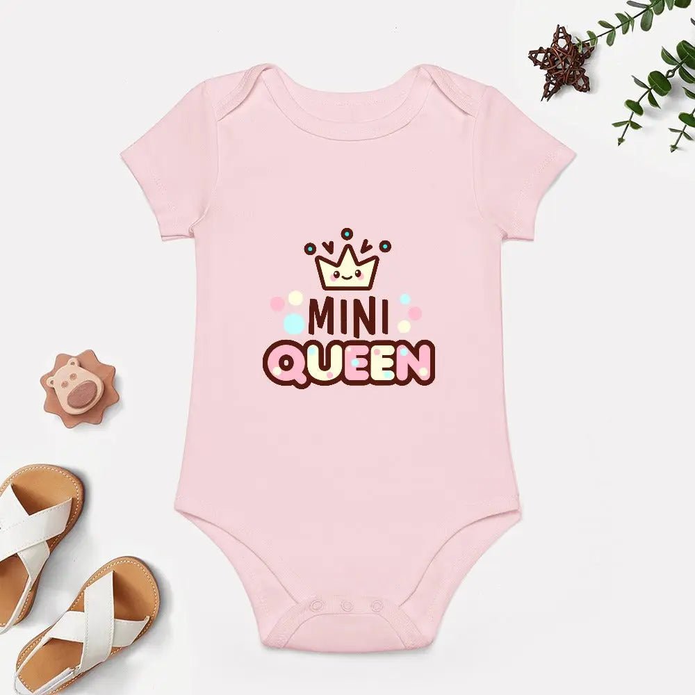 Short - Sleeve Baby's Bodysuit - Mini Queen - Piryoung Shop