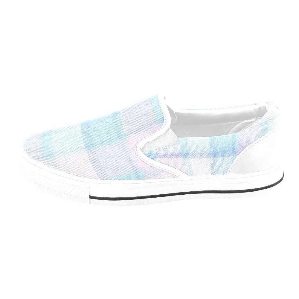 Tartan Slip - on Canvas Women's Shoes - Piryoung Shop