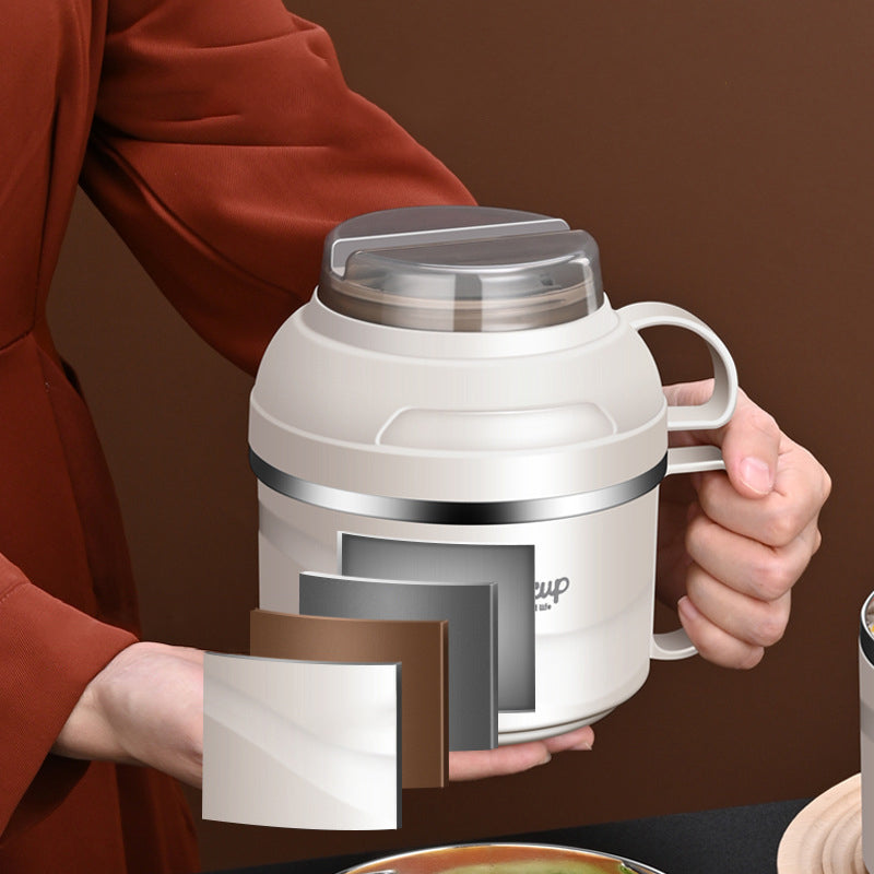 Double-Layer Large-Capacity On-The-Go Lunch Box Bento Box