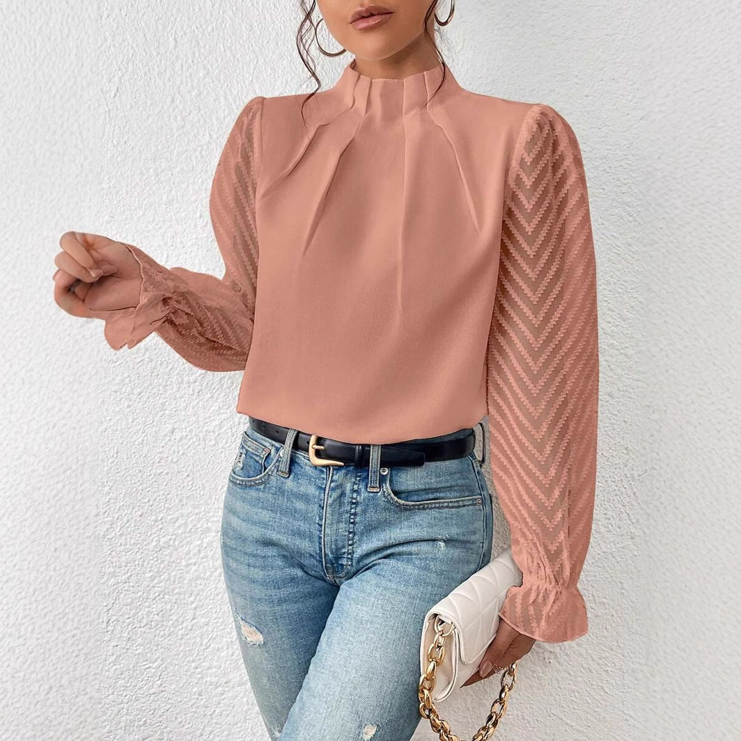 Chiffon Long Sleeve Top