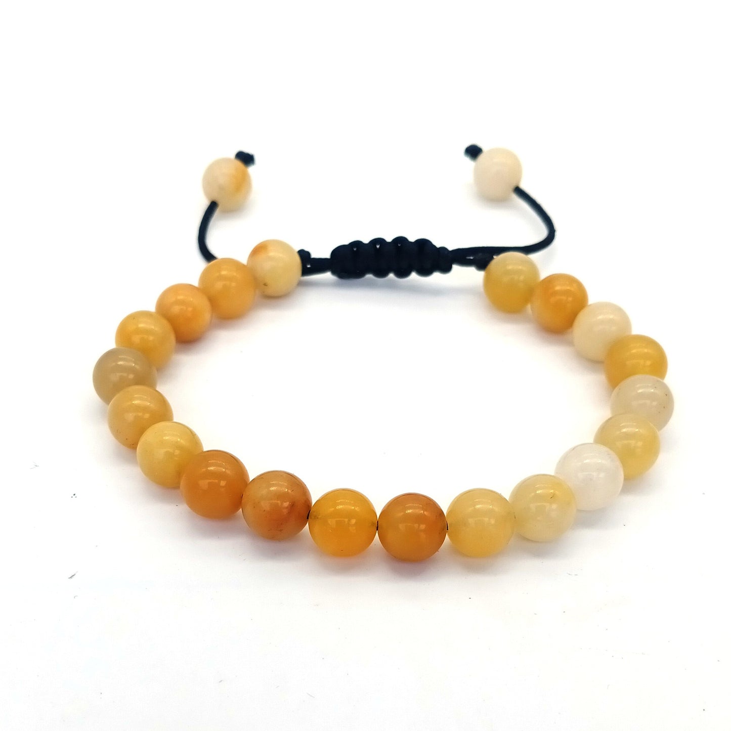 Natural Stone Beads Braided Bracelet Adjustable