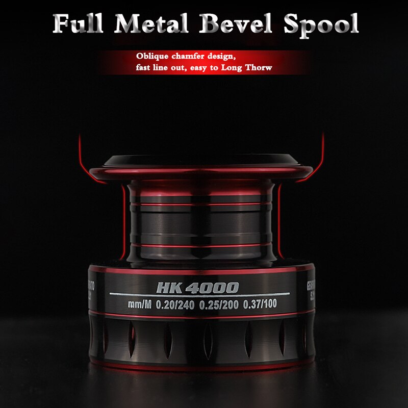 Fishing Reels 1000-7000 Metal Spool 8kg Drag Power 5.2:1 Gear Ratio Spinning Reel Carp Fishing Reels