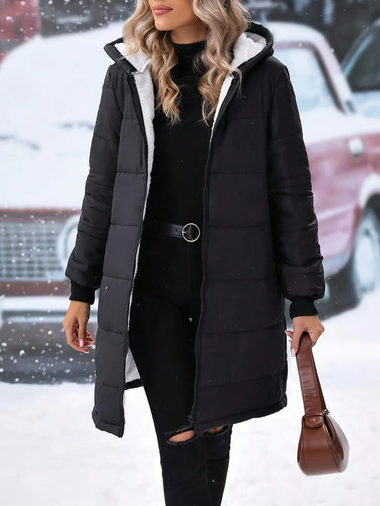 Hooded Winter Coat Zip Up