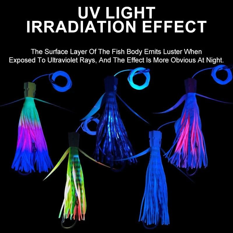 Squid Shape Trolling Lure – 225mm 77g Large Soft Fishing Bait