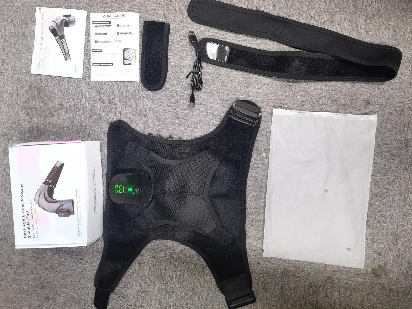 Smart Heated Shoulder Massager with Vibration