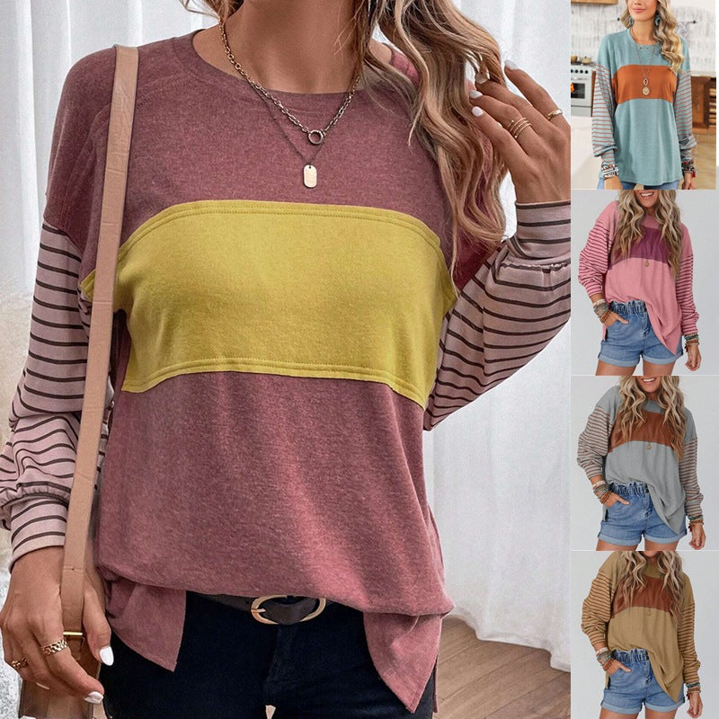 Long Sleeved Round Neck Pull Over Sweater