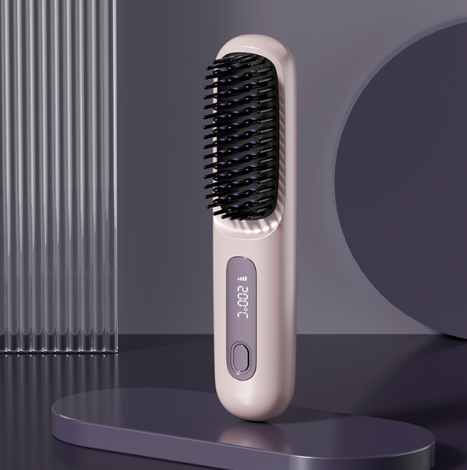 Home or Travel Wireless & Rechargeable Straightener, Digital Adjustable Styling Tool