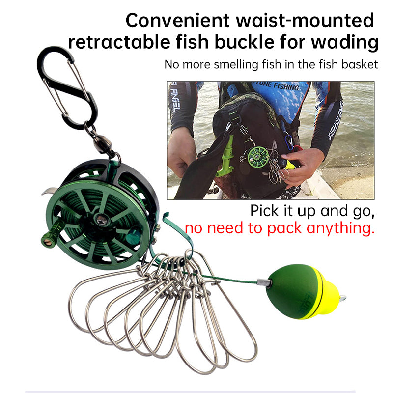 Stainless Steel Fishing Clip with Floats, 8 Clips Live Bait Hook Holder for Reel
