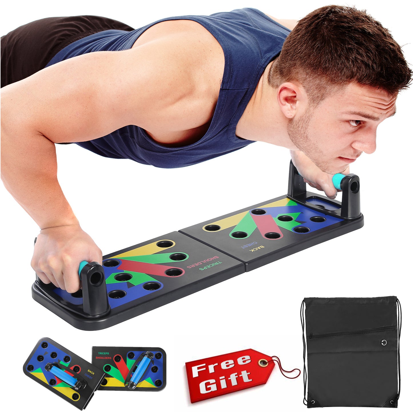 Foldable Multi-Function Push-Up Board