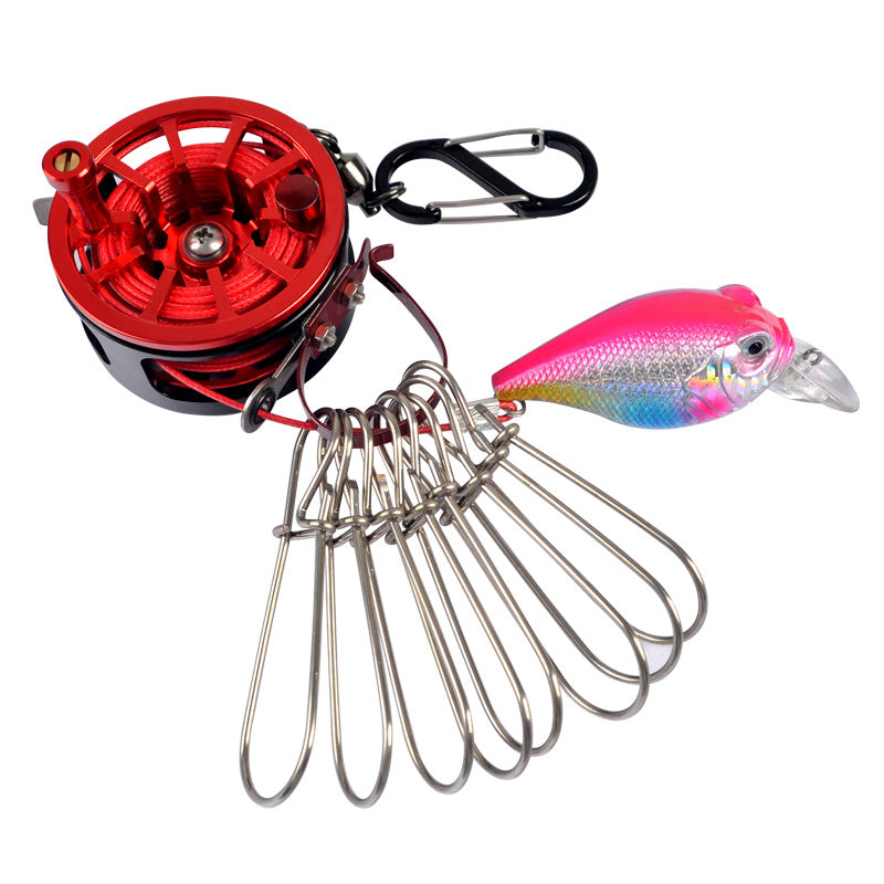 Stainless Steel Fishing Clip with Floats, 8 Clips Live Bait Hook Holder for Reel