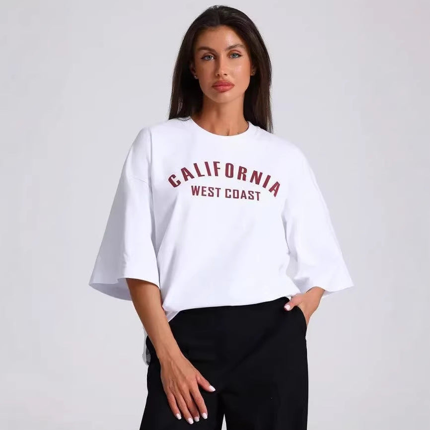 Printed Loose Short sleeved Tee