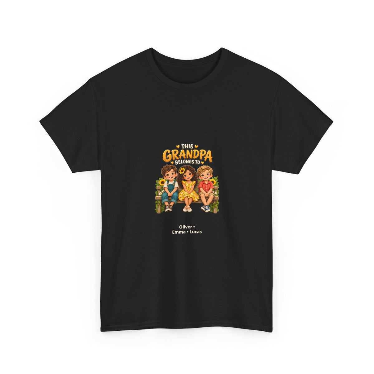 This Grandpa Belongs To – Personalized Grandkids T-Shirt