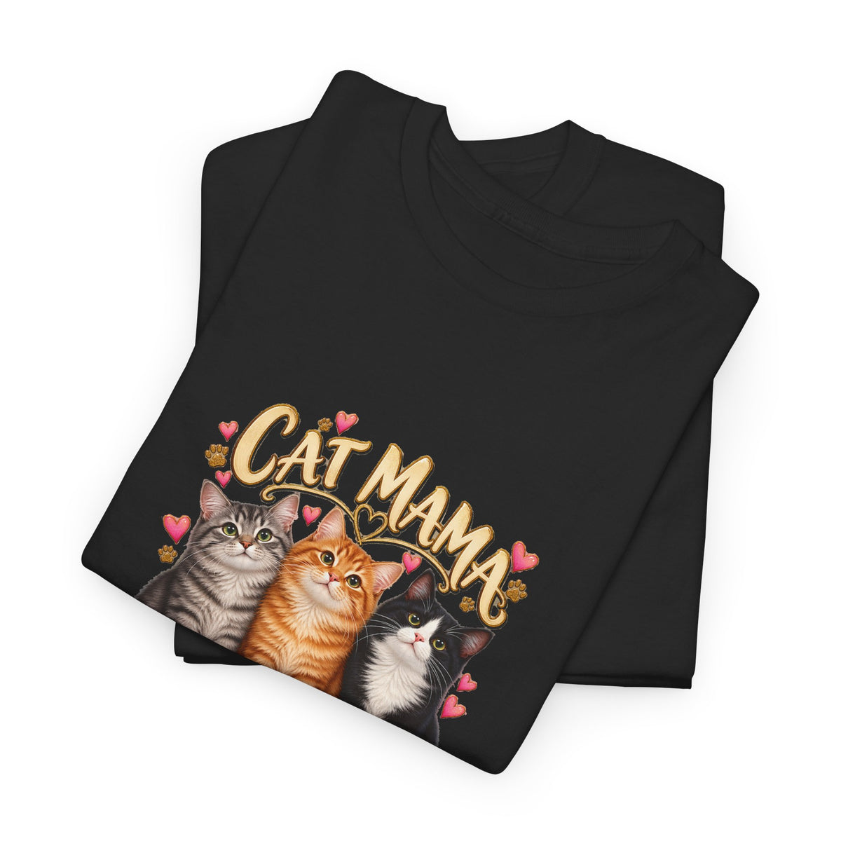Cat Mama – Personalized Pet Names T-Shirt