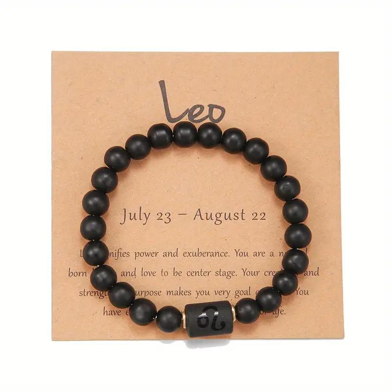 Natural Stone Beaded Tiger Eye Choose your Zodiac Sign | Attract Abundance Bracelet