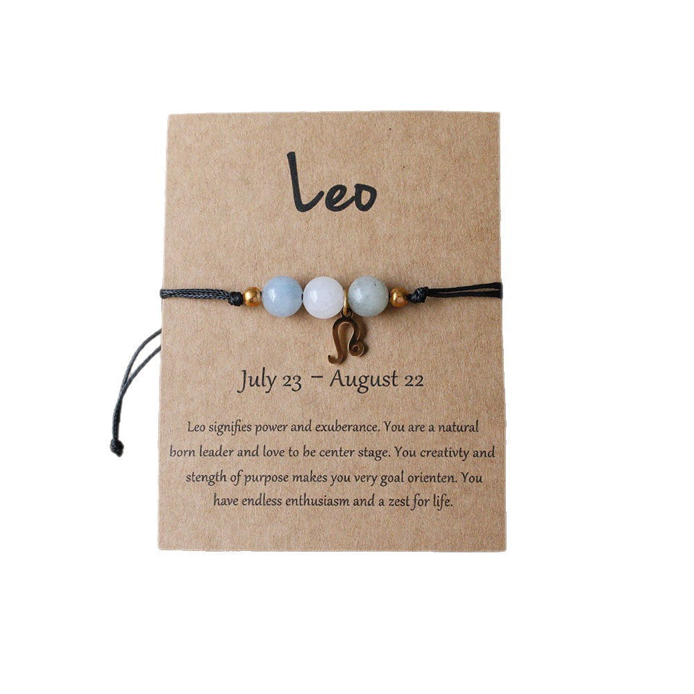 Natural Stone Beaded Tiger Eye Choose your Zodiac Sign | Attract Abundance Bracelet
