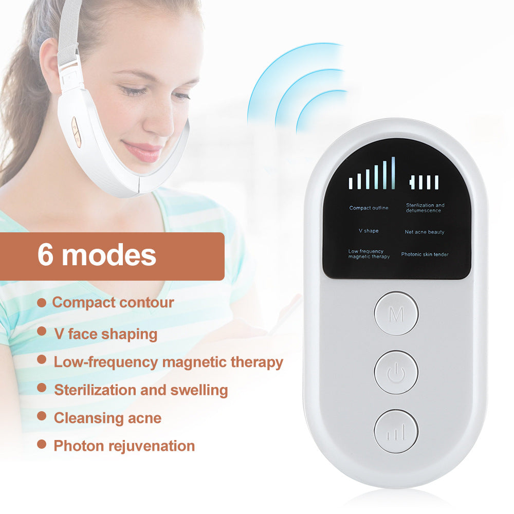 EMS V-Face Lifting Massager with Remote Control And LED Light Therapy