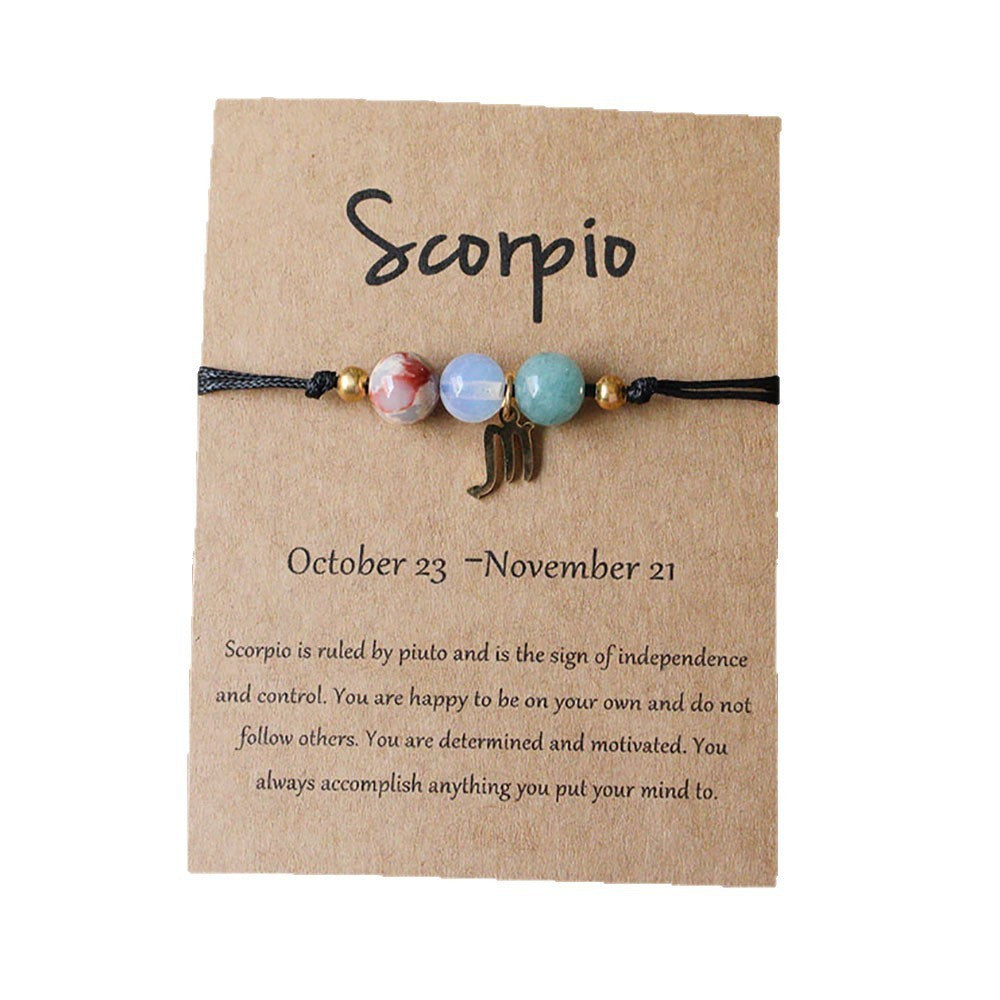 Natural Stone Beaded Tiger Eye Choose your Zodiac Sign | Attract Abundance Bracelet