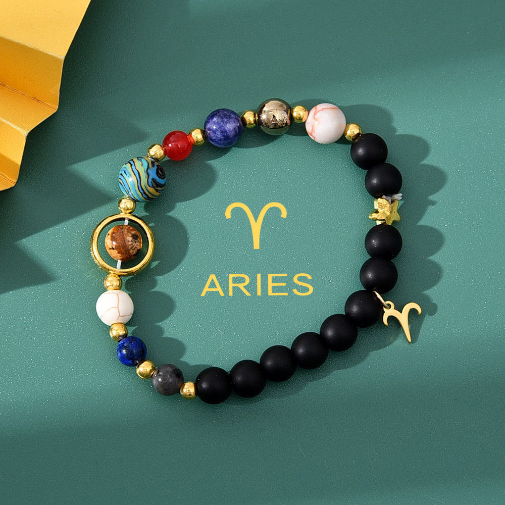 Natural Stone Beaded Tiger Eye Choose your Zodiac Sign | Attract Abundance Bracelet