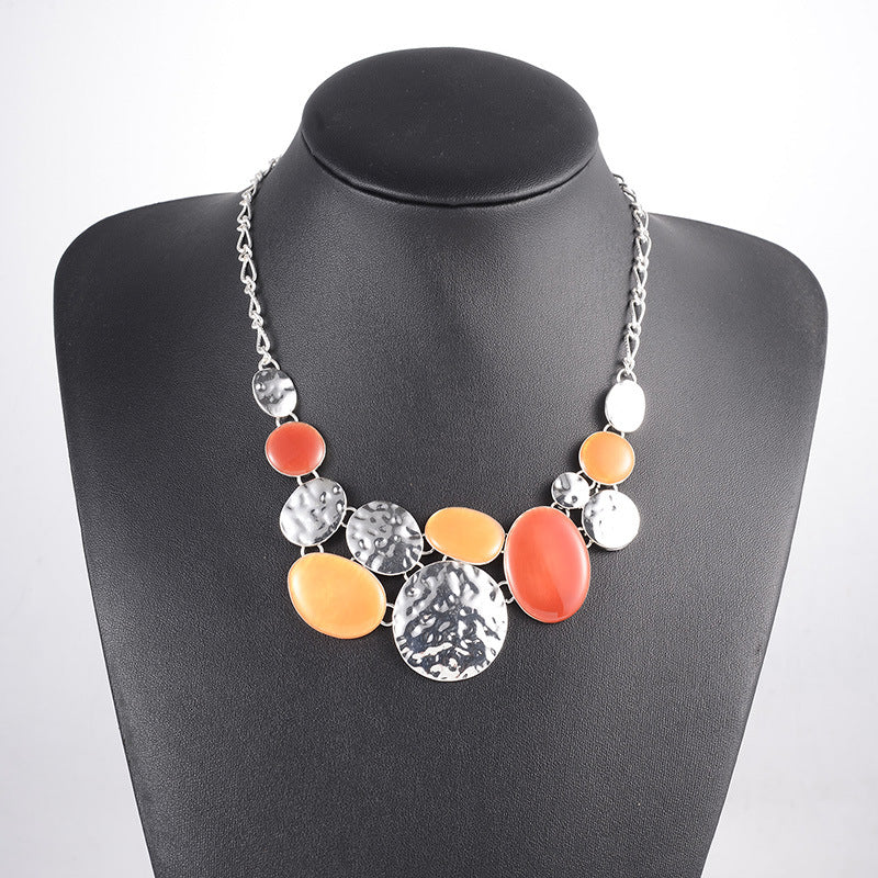 Natural Stone Color Versatile Light Luxury High Quality Necklace