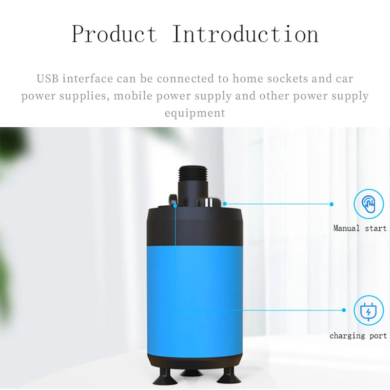 Rechargeable Portable Shower Camping Outdoor Shower Handheld Electric Shower Battery Powered Compact