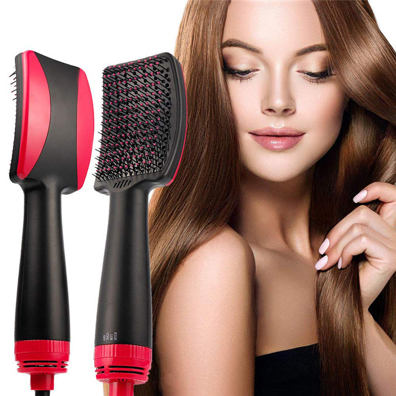 2-In-1 Hot Air Comb Straight Dual Purpose Hair Dryer Comb with Negative Ion