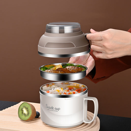 Double-Layer Large-Capacity On-The-Go Lunch Box Bento Box