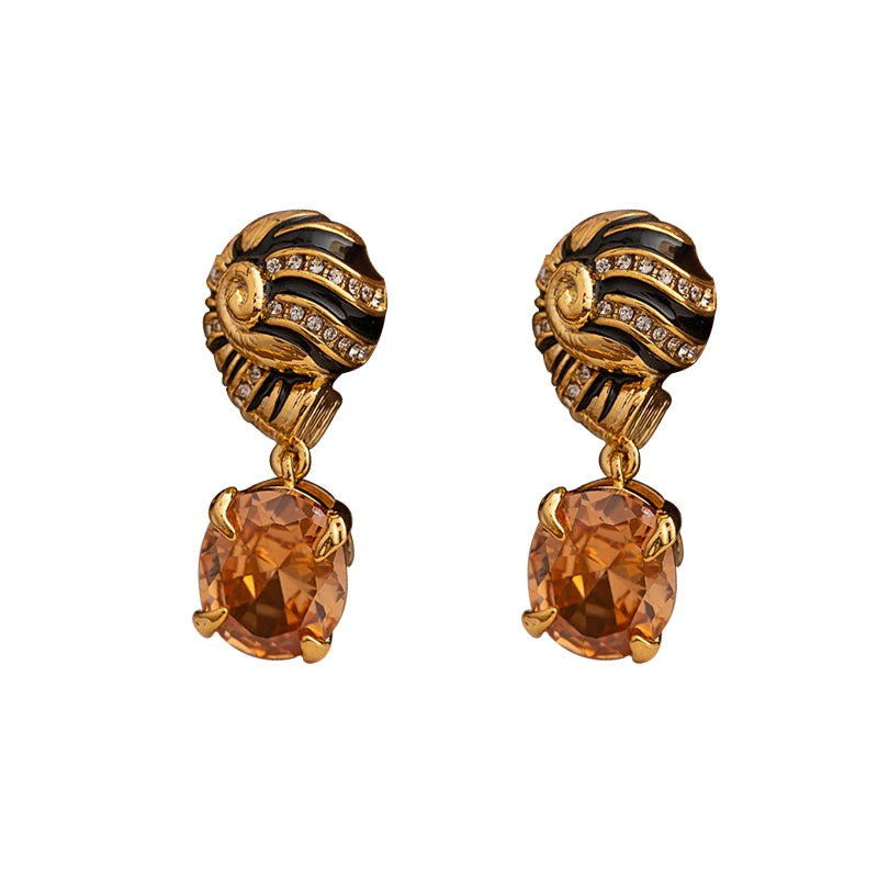 Zircon Stone Earrings