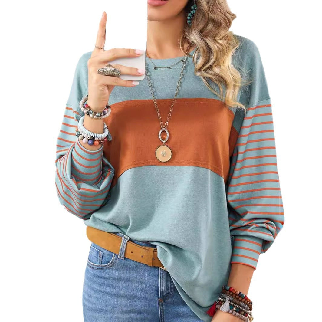 Long Sleeved Round Neck Pull Over Sweater