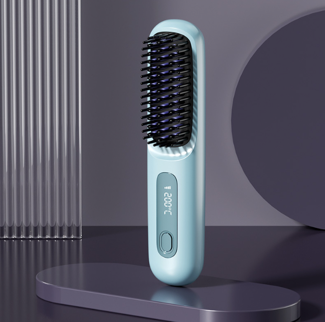 Home or Travel Wireless & Rechargeable Straightener, Digital Adjustable Styling Tool