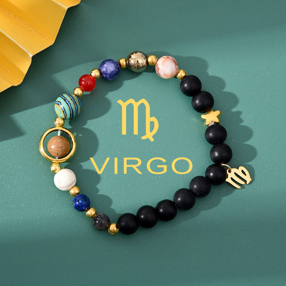 Natural Stone Beaded Tiger Eye Choose your Zodiac Sign | Attract Abundance Bracelet