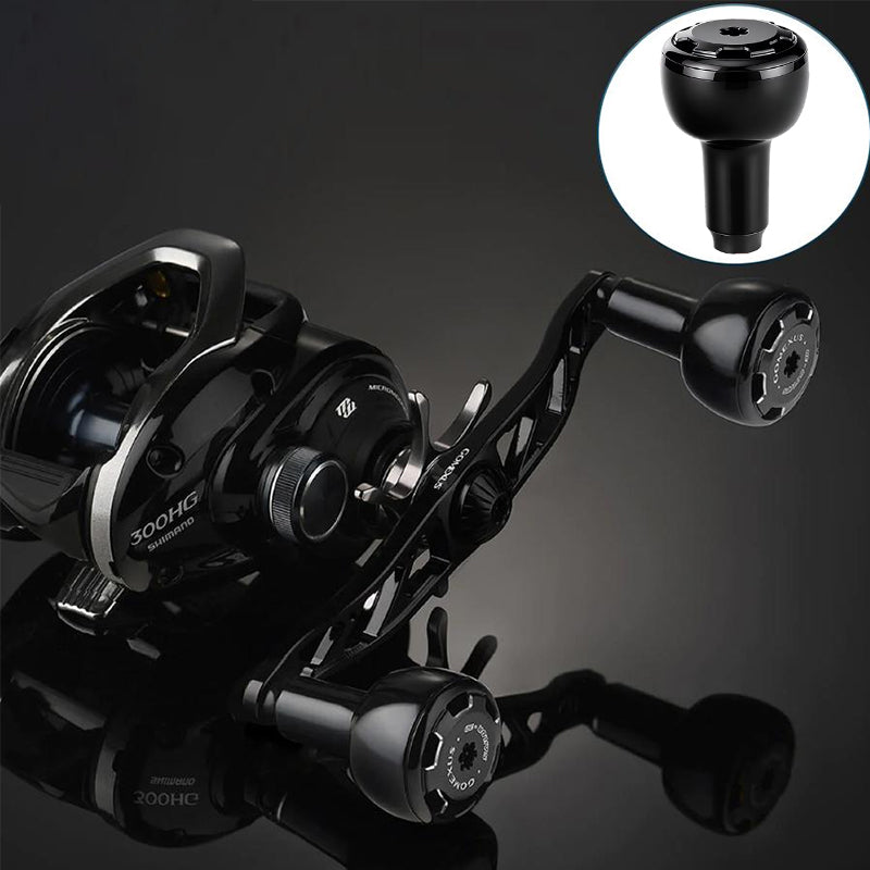 Aluminum Fishing Reel Knob with Bearing, Replacement Handle Knob for Spinning & Baitcasting Reels