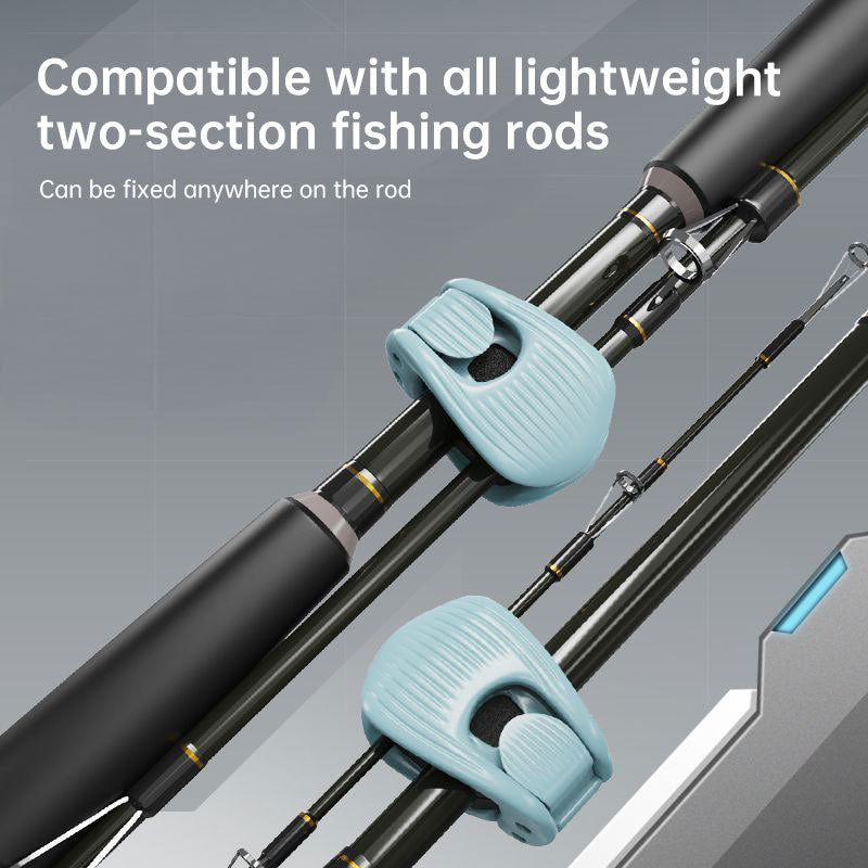 Universal Fishing Rod Holder: Multi-Function Binder Clip with Double Lock, Sponge Pad