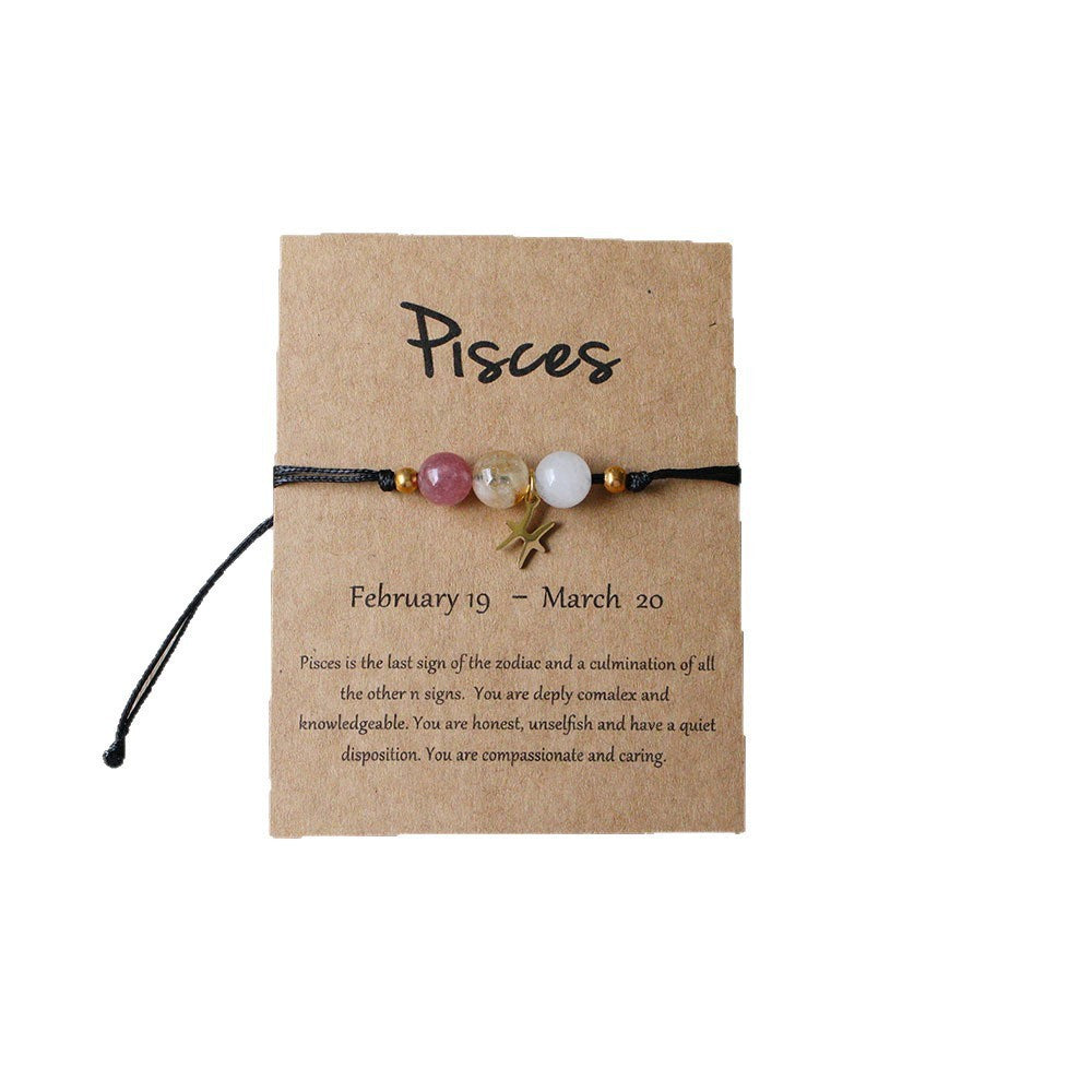 Natural Stone Beaded Tiger Eye Choose your Zodiac Sign | Attract Abundance Bracelet
