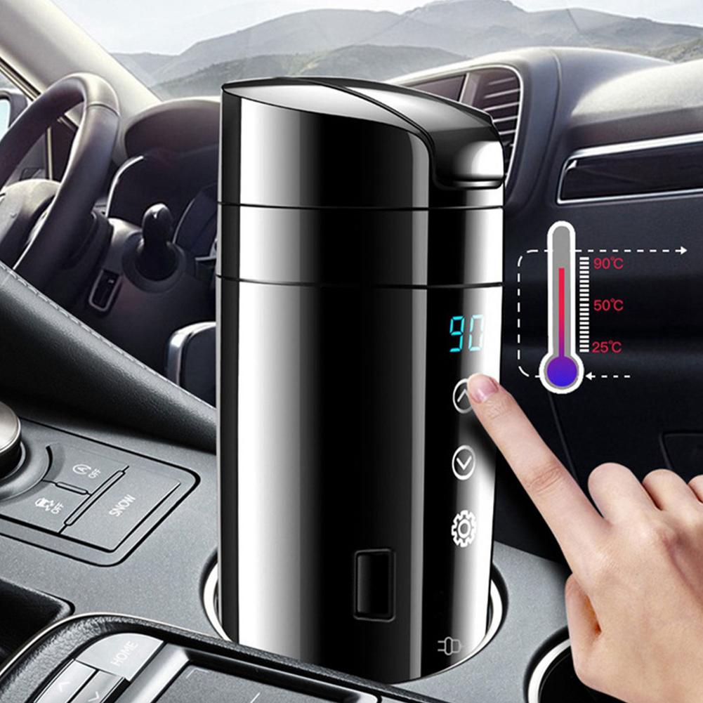 Stainless Steel Car Kettle Water Heater Car Mug Travel Kettle
