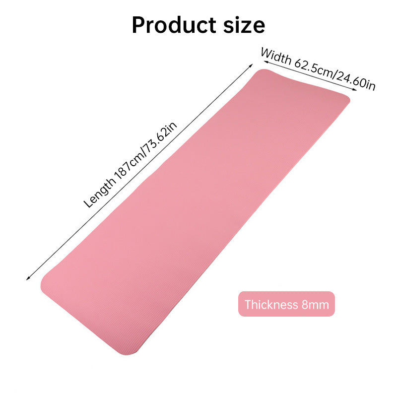 Extra-long Mat: 200cm×80cm×20mm. For Gym, Yoga